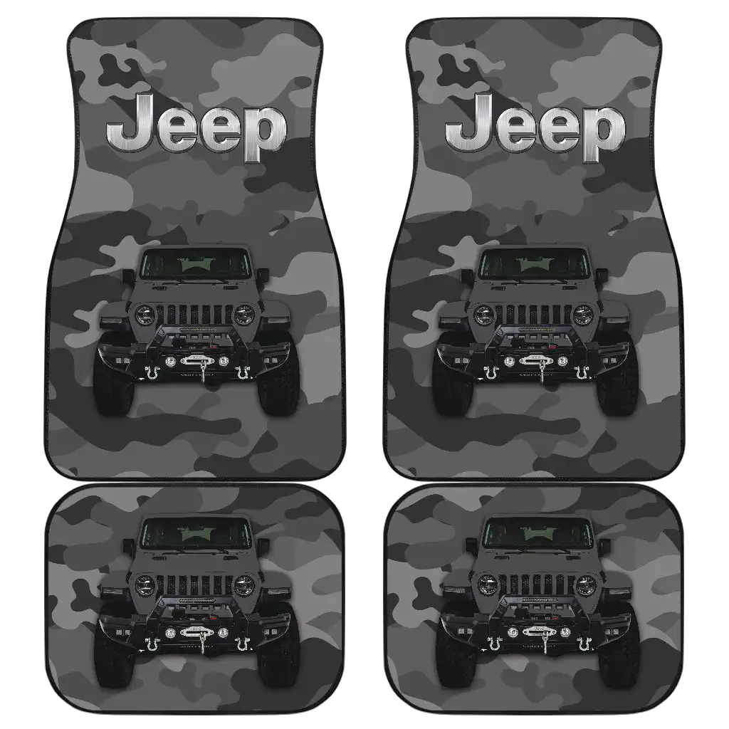 Greey Jeep Camouflage Car Floor Mats