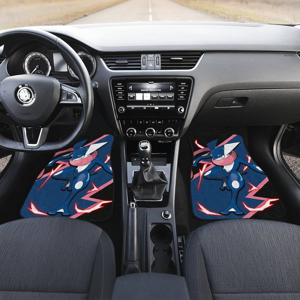 Inktee Store - Greninja Custom Anime Pokemon Interior Accessories Car Floor Mats Image