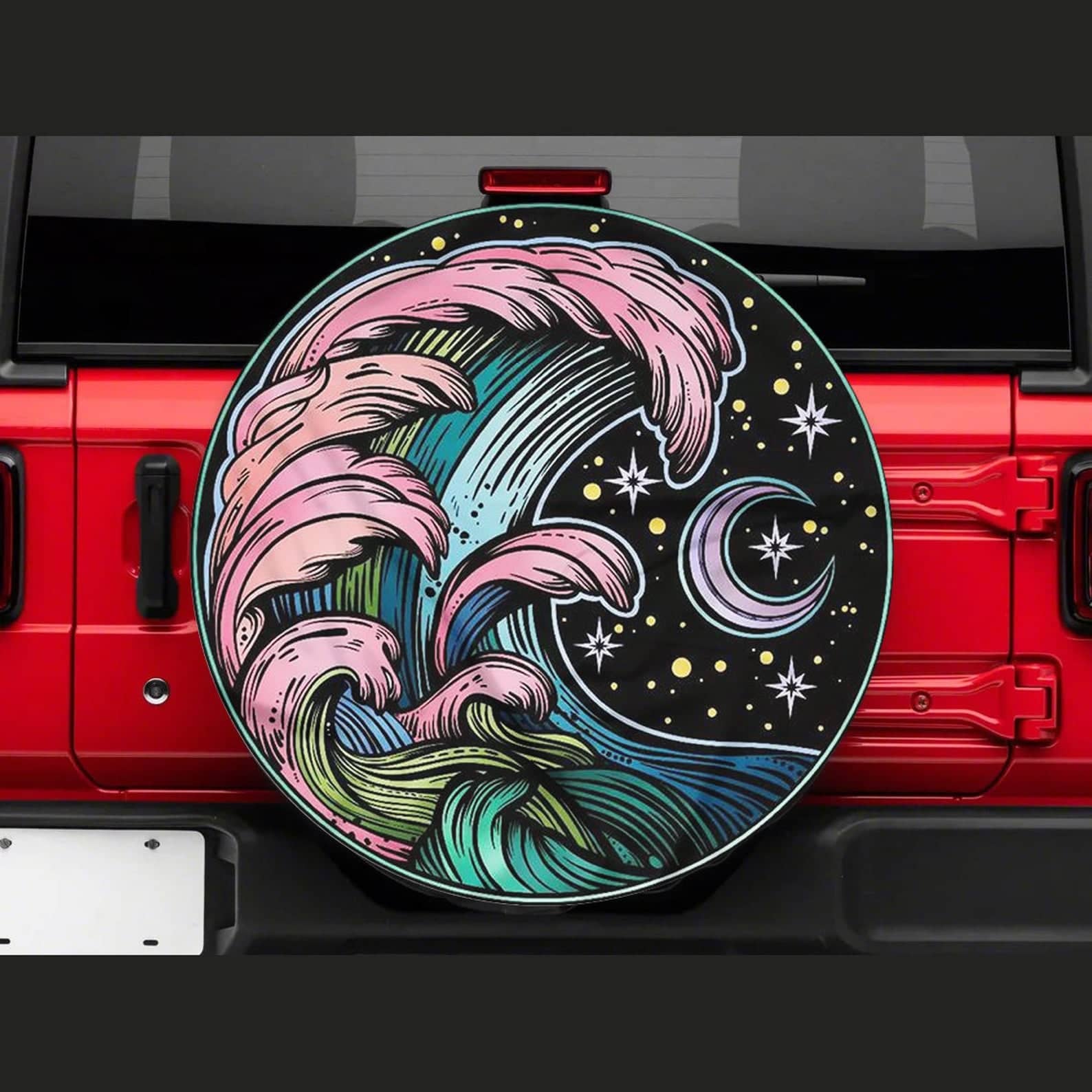 Inktee Store - Hippie Vintage Art Tire Cover Image