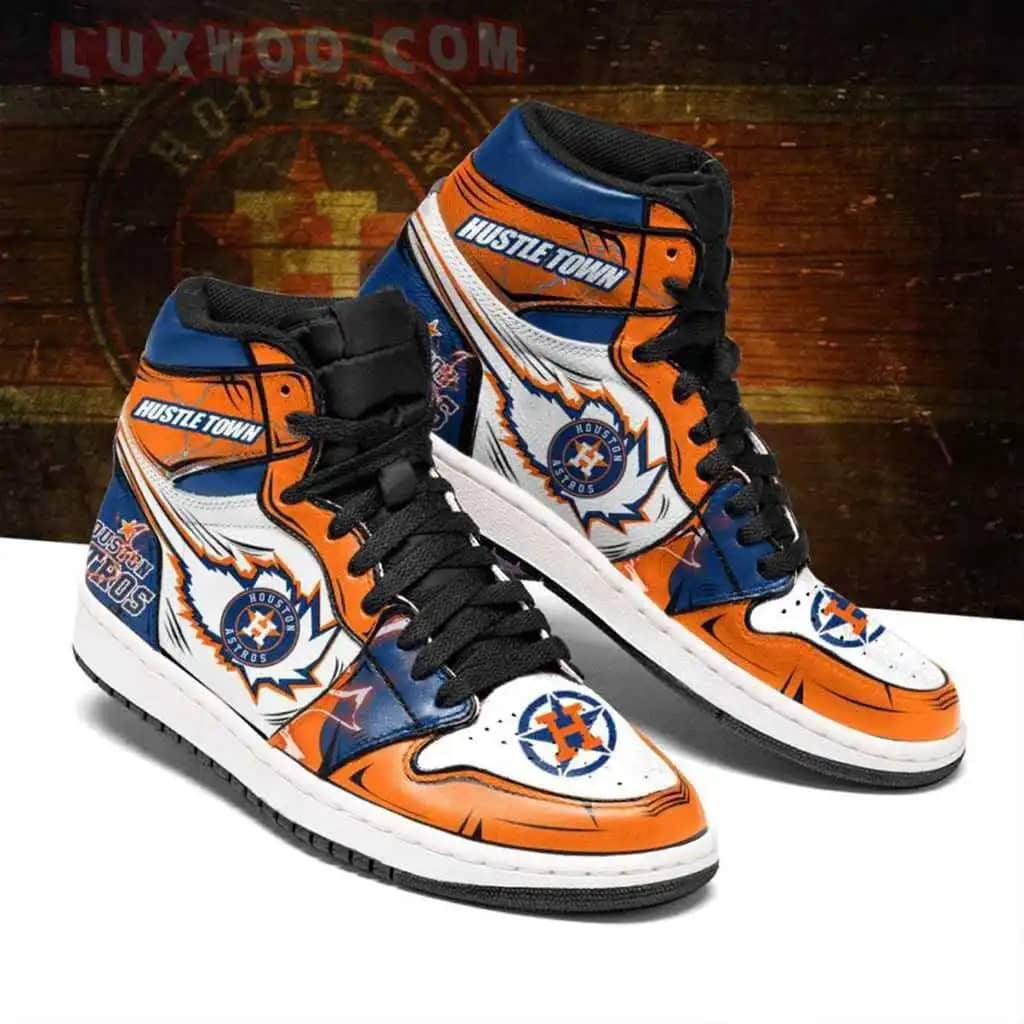Houston Astros Mlb Baseball Fashion Sneakers Perfect Gift For Sports Fans Air Jordan Shoes