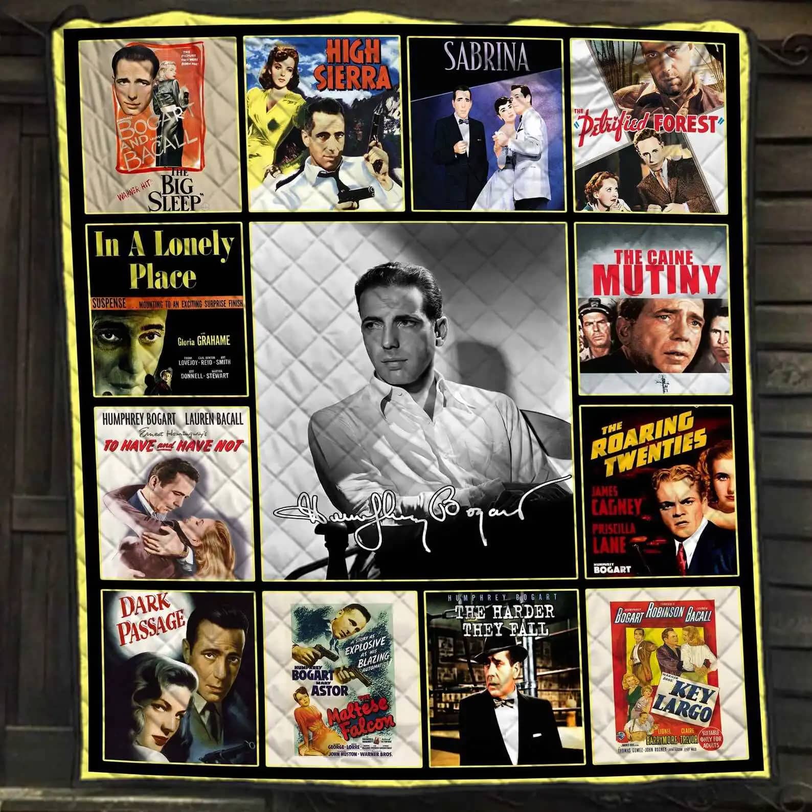 Humphrey Bogart Movies Blanket In A Lonely Place Dark Passage Gift For Lovers Quilt