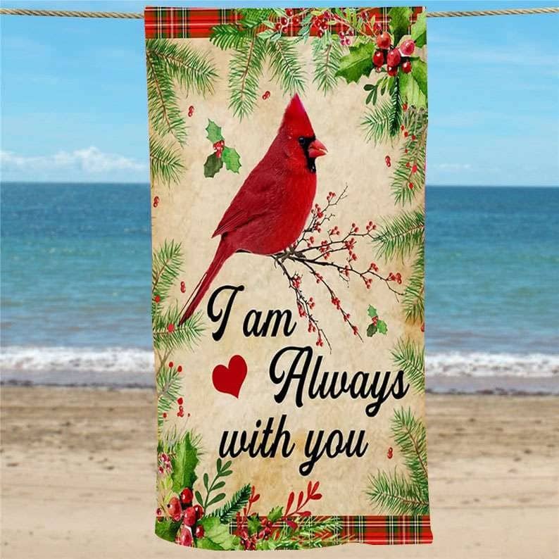 Inktee Store - I Am Always With You Beach Towel Image