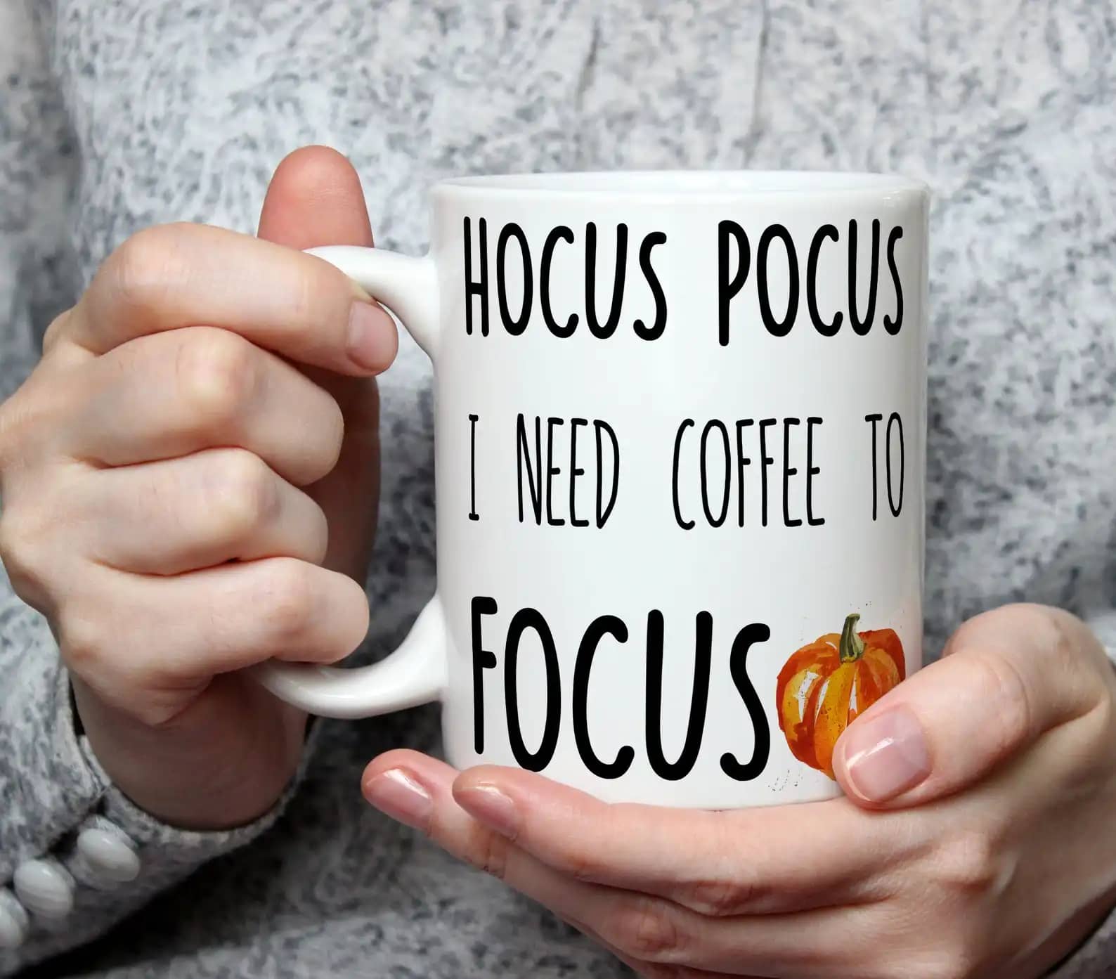 I Need Coffee To Focus Gift Idea Mug