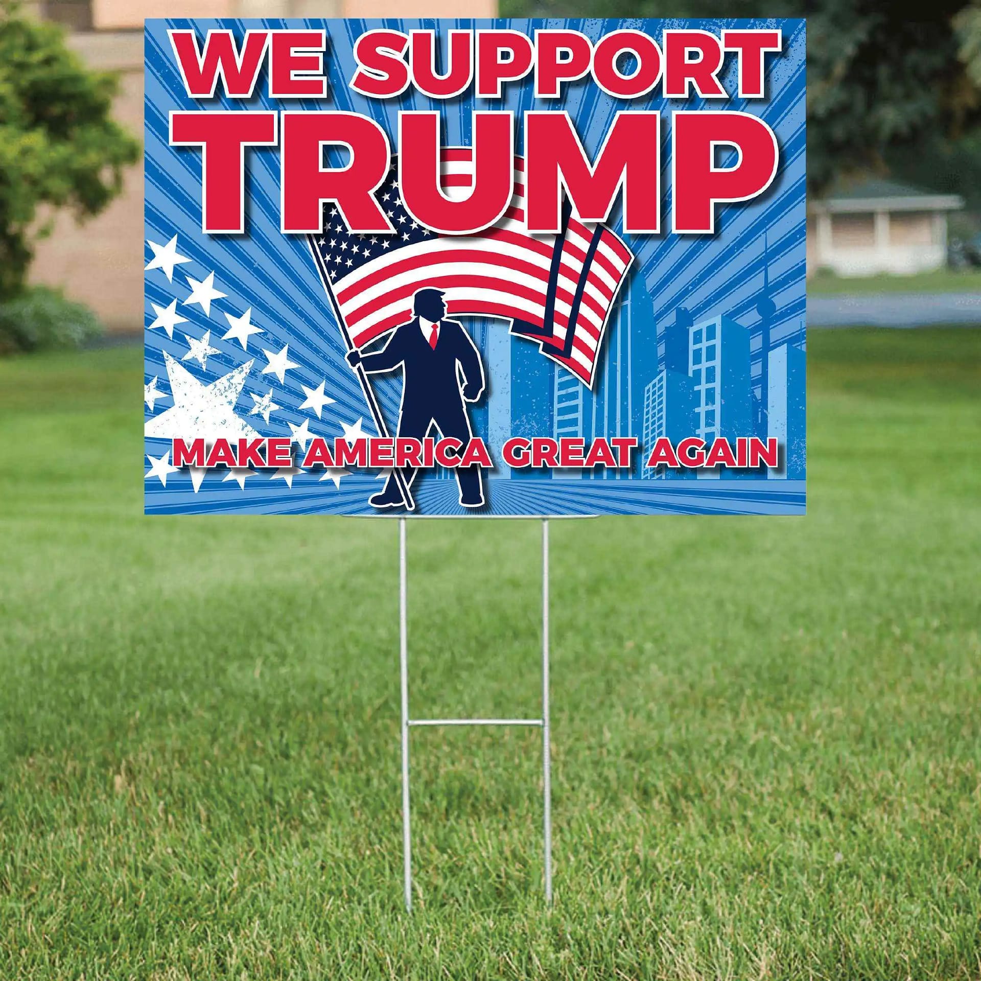 I Support Donald Trump Make America Great Maga Yard Sign