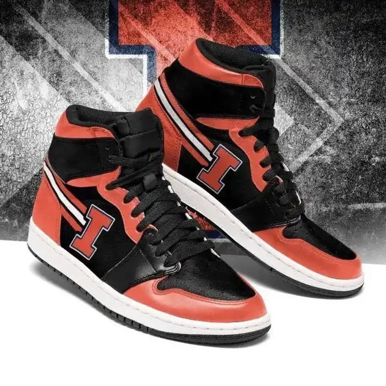 Illinois Fighting Illini Ncaa Team Perfect Gift For Fans Air Jordan Shoes