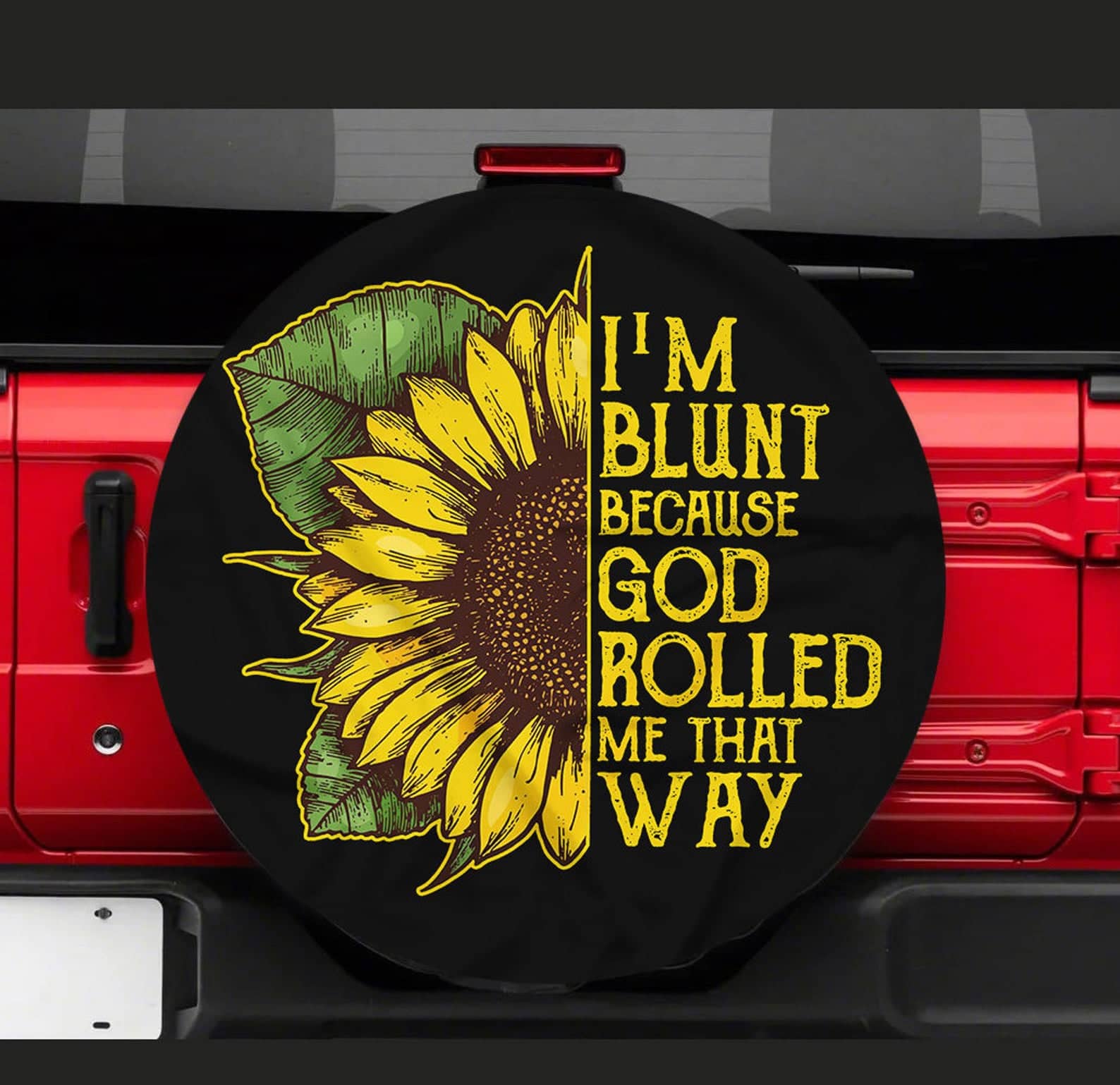 Inktee Store - I'M Blunt Custom Tire Cover Image
