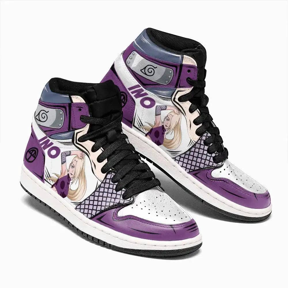 Ino Yamanaka Naruto Custom Anime Air Jordan Shoes
