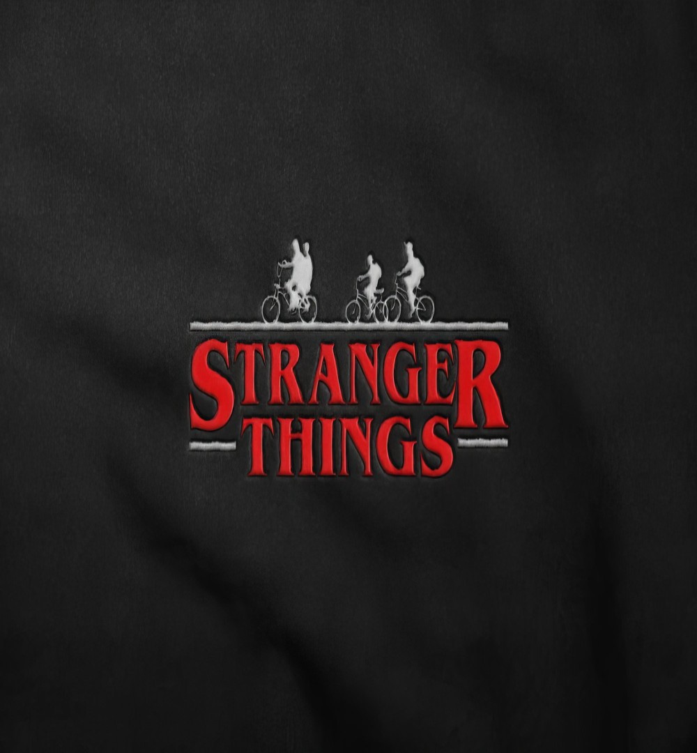 Inktee Store - Inspired Stranger Things Embroidered Swoosh Sweatshirt T-Shirt Hoodie Embroidery Image