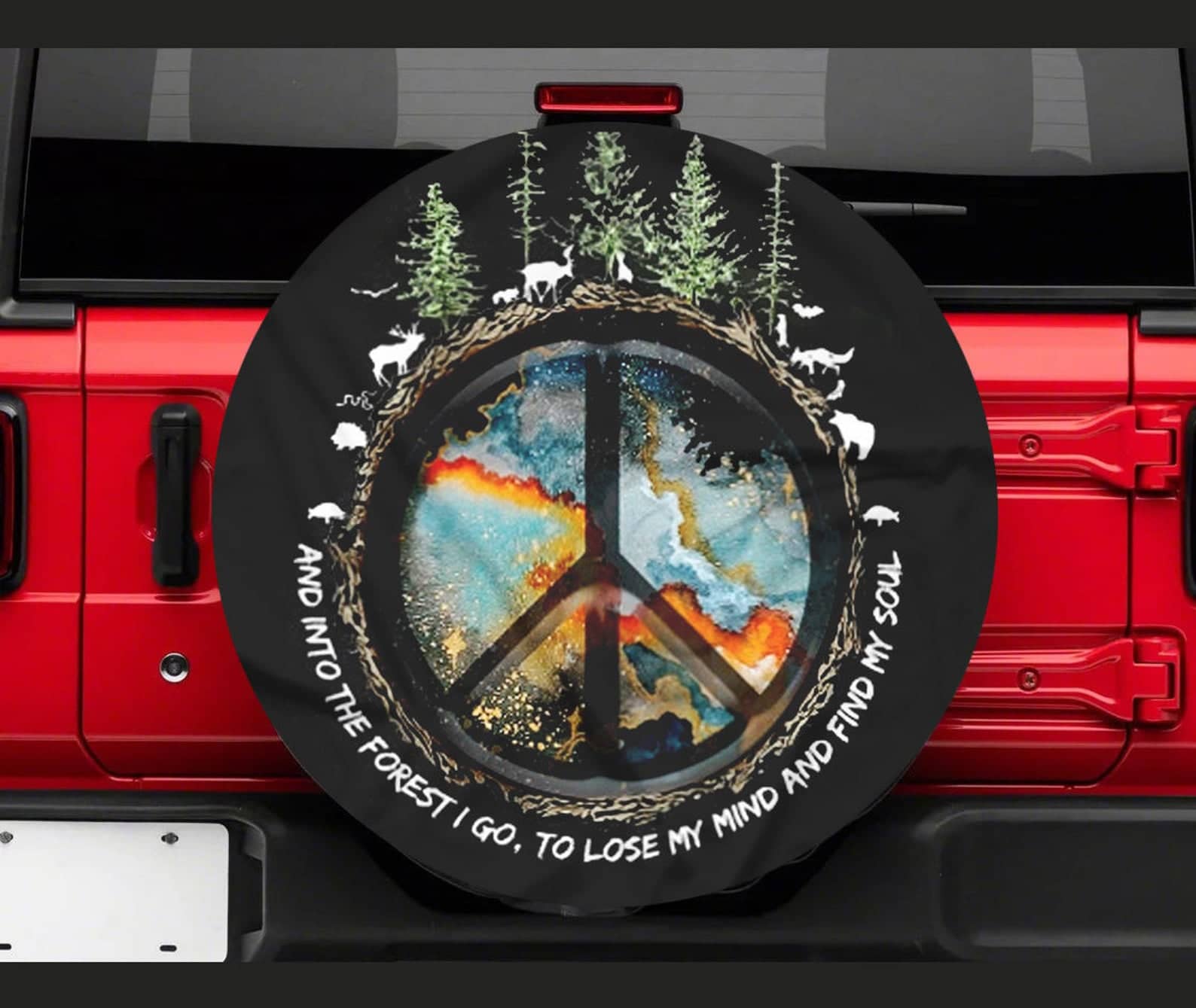 Inktee Store - Into The Forest Tire Cover Image