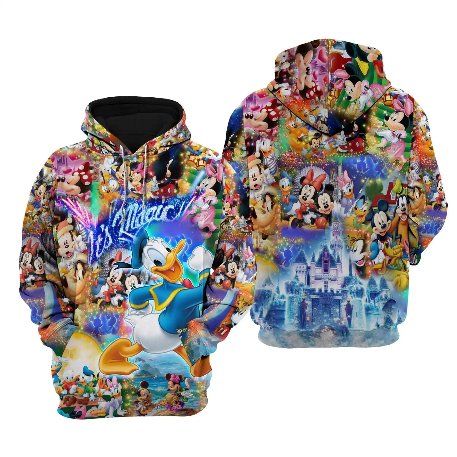 Its Magic Donald Duck And Friends Disney Cartoon Outfits Clothing Men Women Kids Toddlers Hoodie 3D