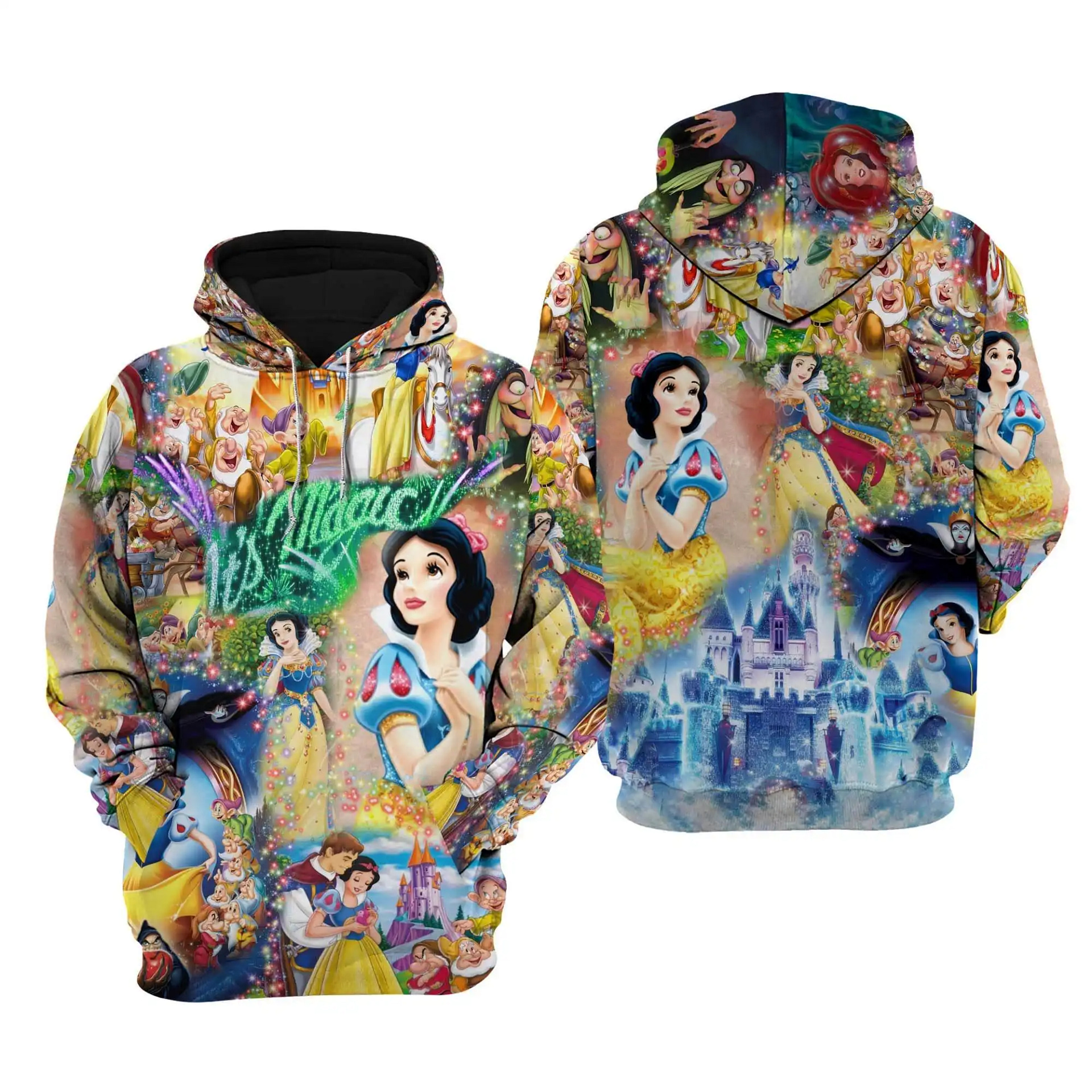 Its Magic Snow White &Amp; The Seven Dwarfs Disney Cartoon Graphic Outfit Clothing Men Women Kids Toddlers Hoodie 3D