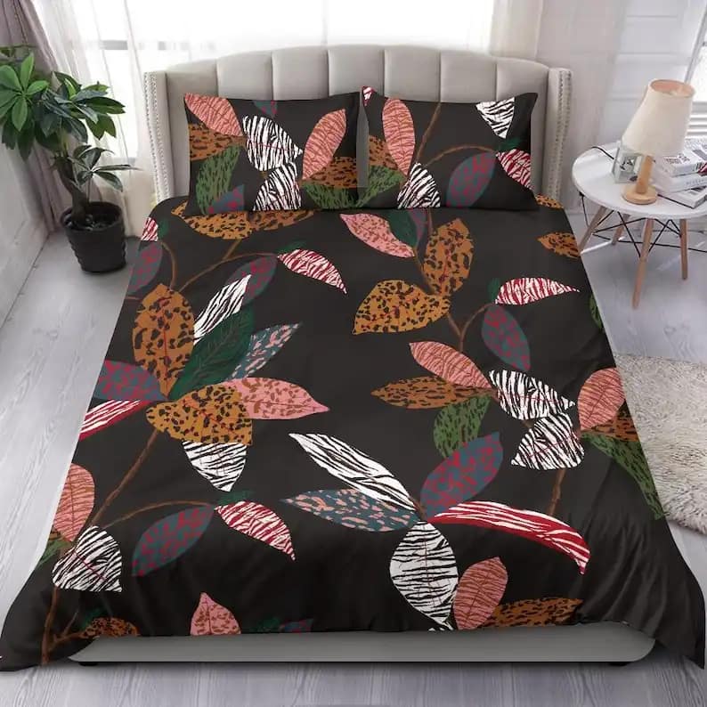 Jungle Mood Animal Tropical Pattern Quilt Bedding Sets