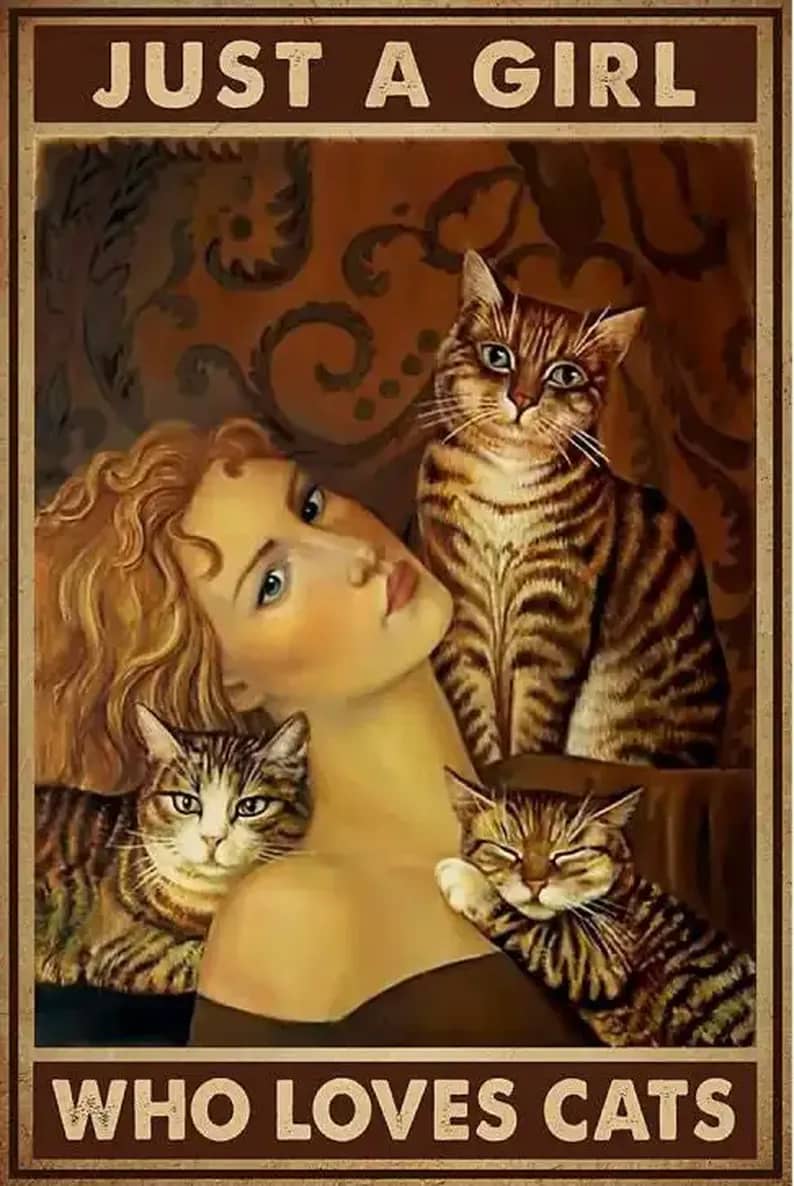 Just A Girl Who Loves Cat Poster