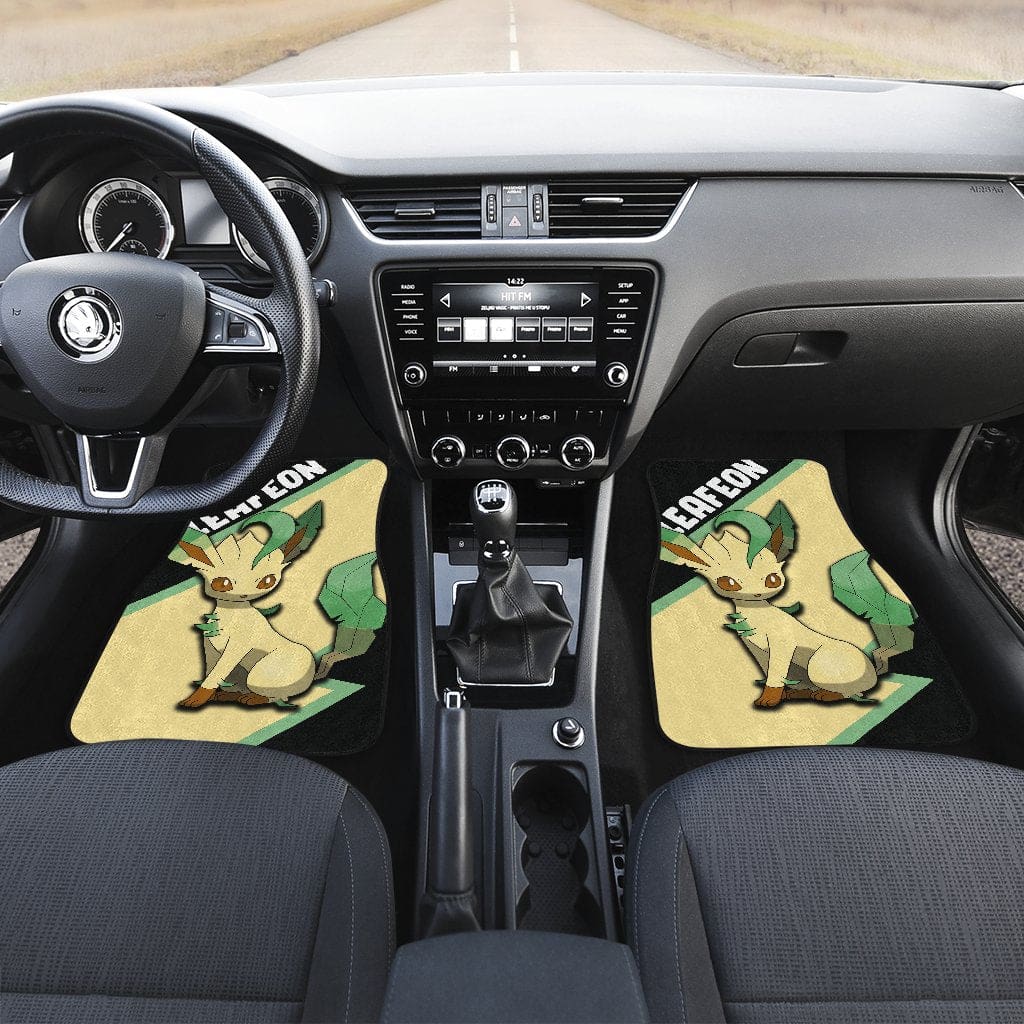 Inktee Store - Leafeon Custom Anime Pokemon Interior Accessories Car Floor Mats Image