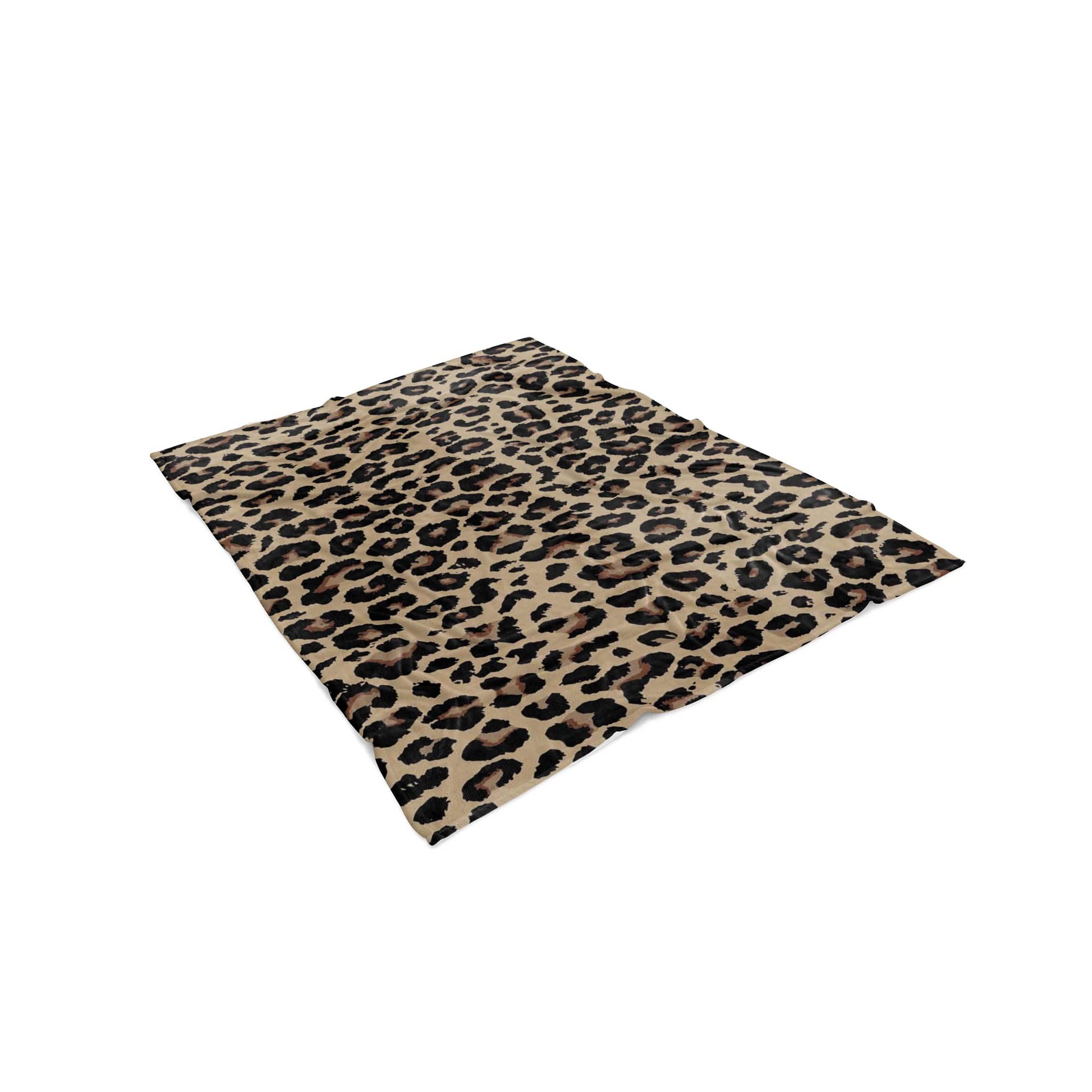 Inktee Store - Leopard Skin Living Room Area Amazon No4012 Fleece Blanket Image