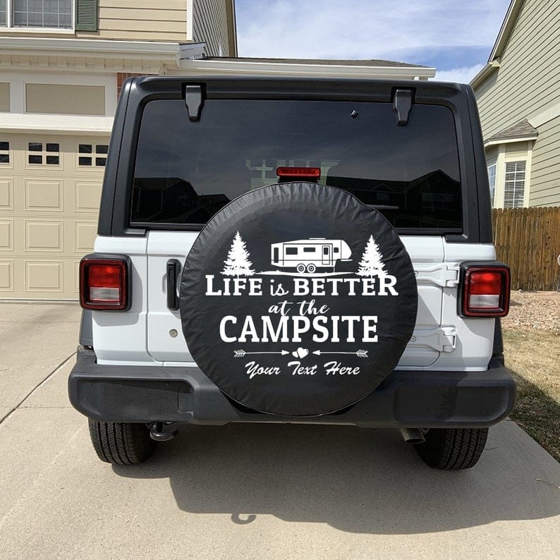 Inktee Store - Life Is Better With Camping Tire Cover Image