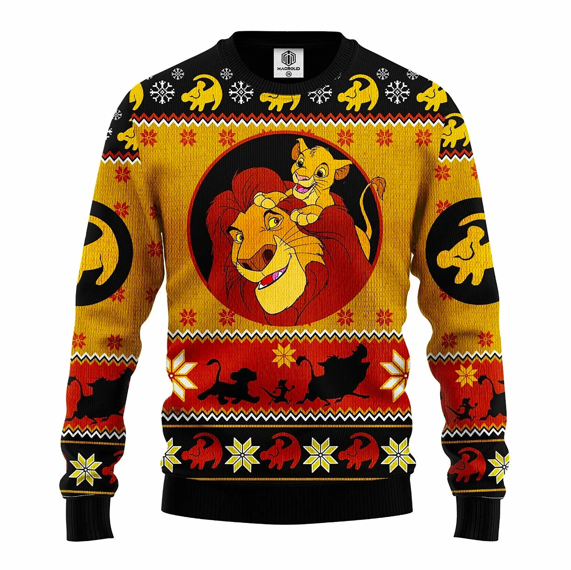 Lion King Knitted Xmas Best Holiday Gifts Ugly Sweater