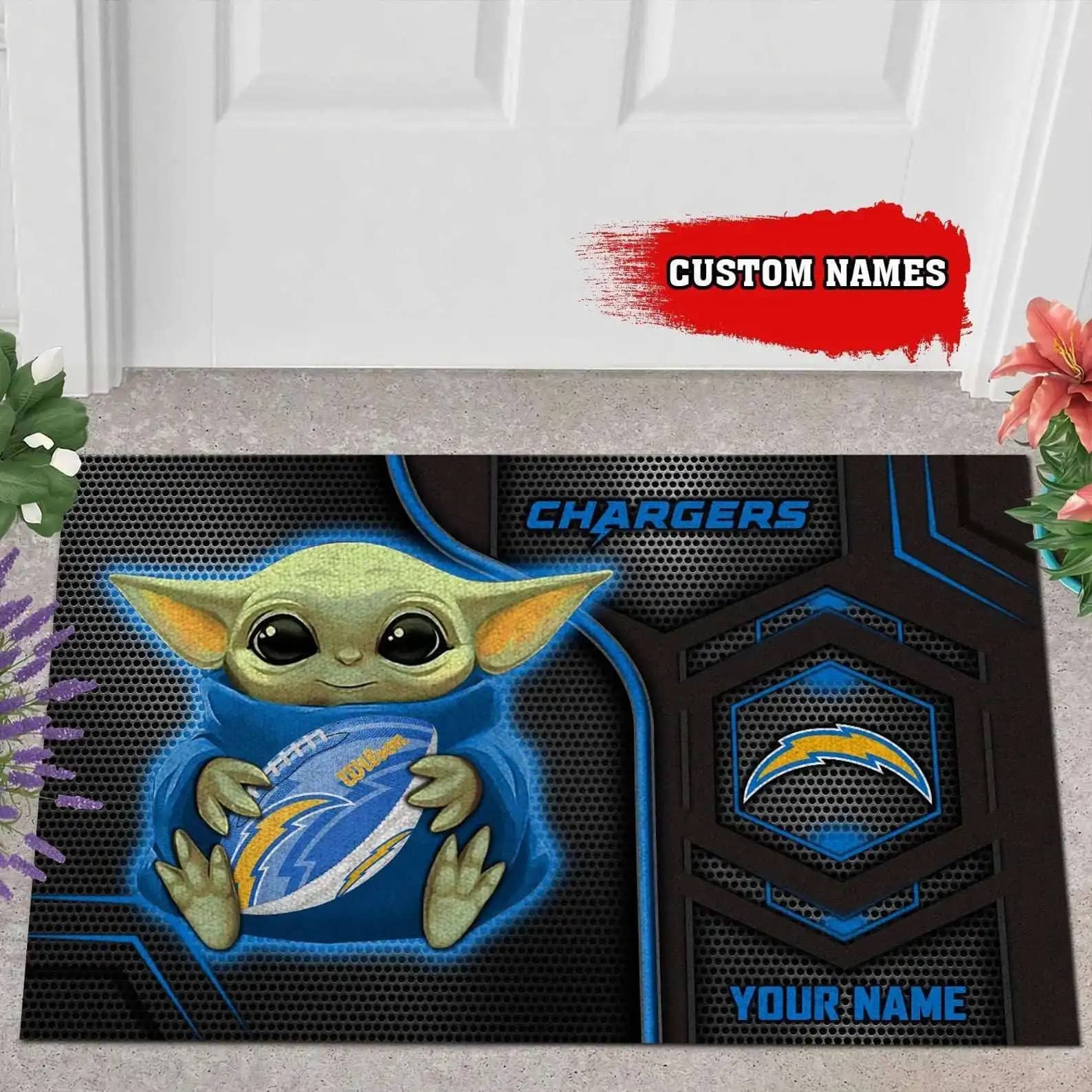 Los Angeles Chargers Fan Gift Doormat