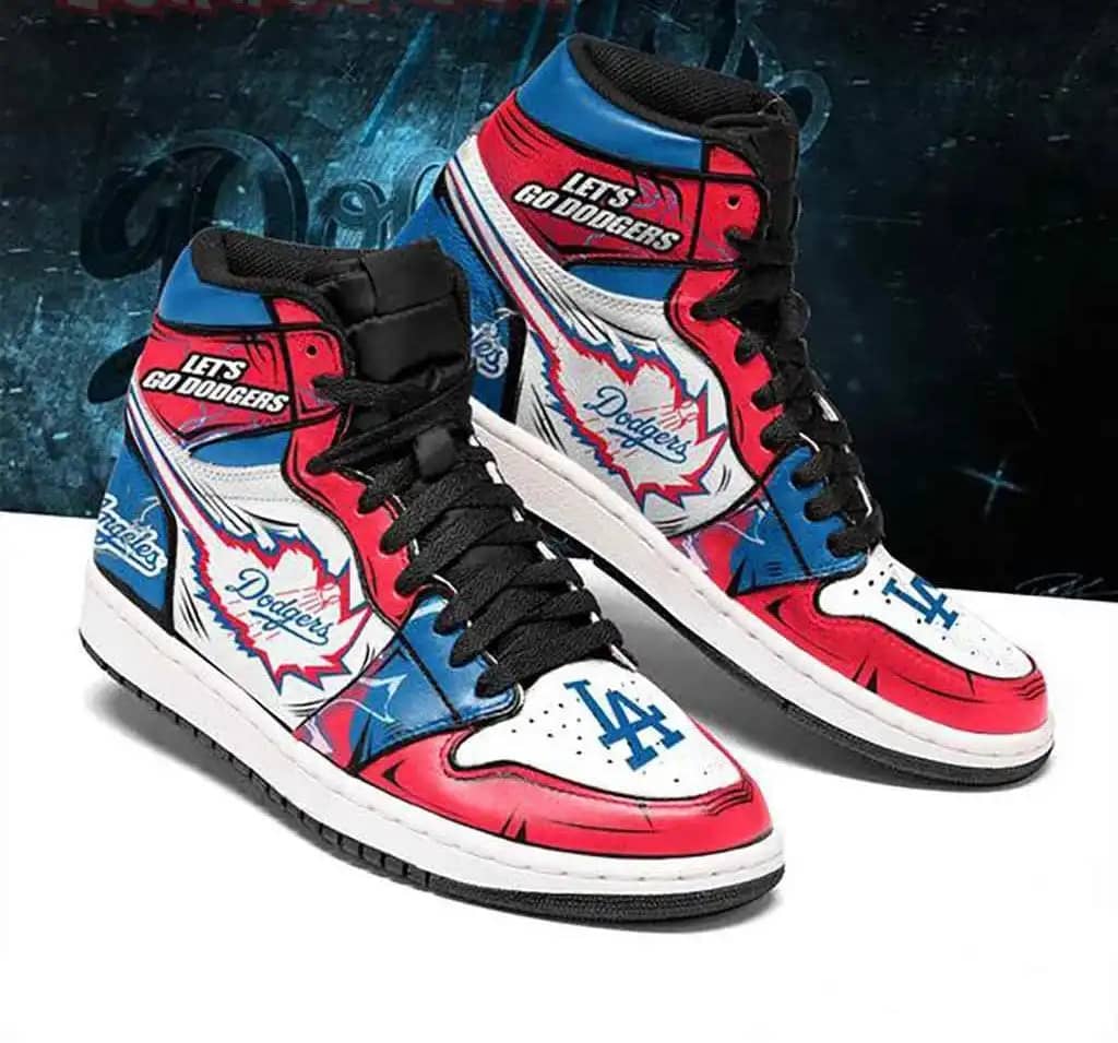 Los Angeles Dodgers Mlb Baseball Fashion Sneakers Perfect Gift For Sports Fans Air Jordan Shoes