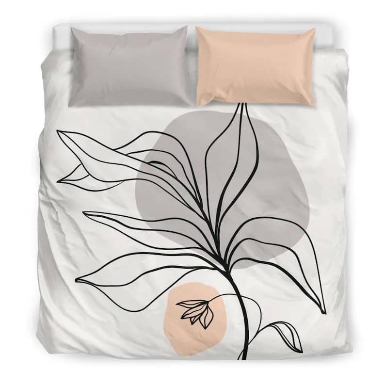 Inktee Store - Lovely Plant Flower Drawing Comfortable Bed Set For Sweet Mornings Quilt Bedding Sets Image