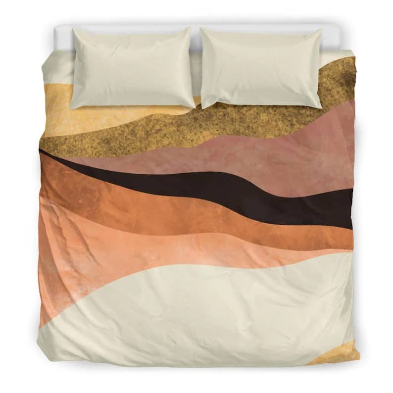 Inktee Store - Luxurious Abstract Art Landscape Quilt Bedding Sets Image