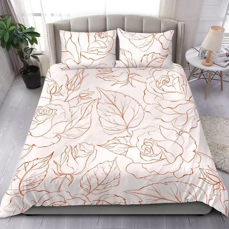 Luxurious Fancy Roses Quilt Bedding Sets