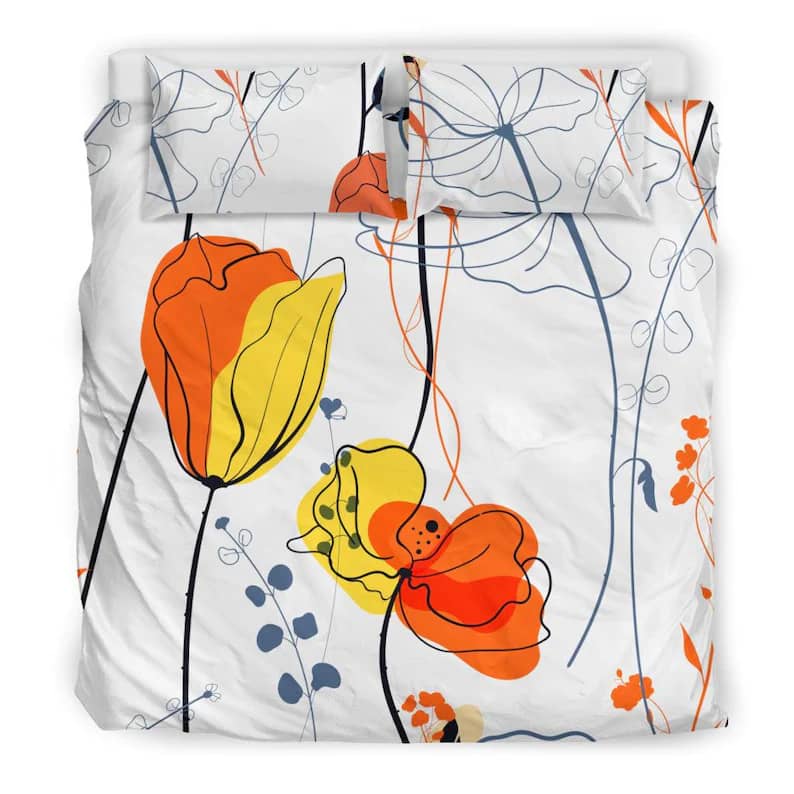 Inktee Store - Luxurious Spring Flower Bloom Quilt Bedding Sets Image