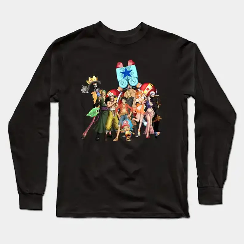 Main Characters Gift Idea For Fans Anime One Piece Long Sleeve T-Shirt