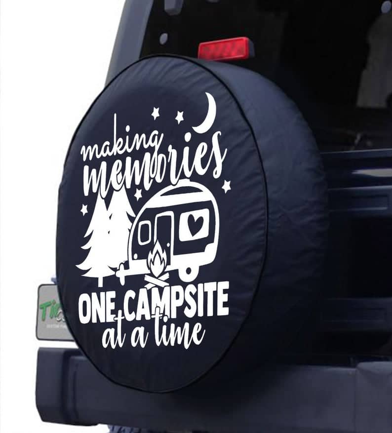 Inktee Store - Making Memories One Campfire At A Time Custom Tire Cover Image