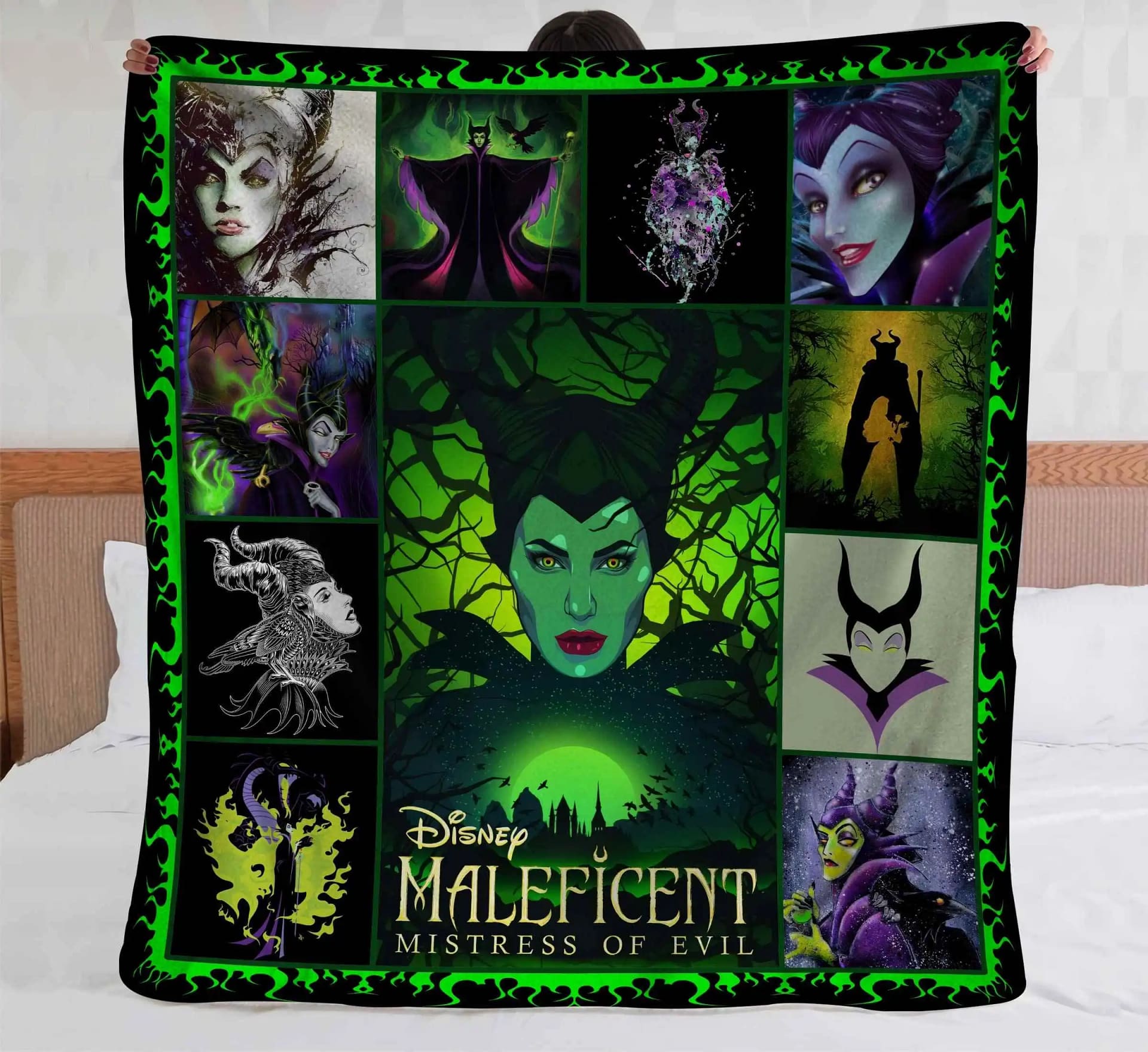 Maleficent Mistress Of Evil Disney Bedding Decor Fleece Blanket