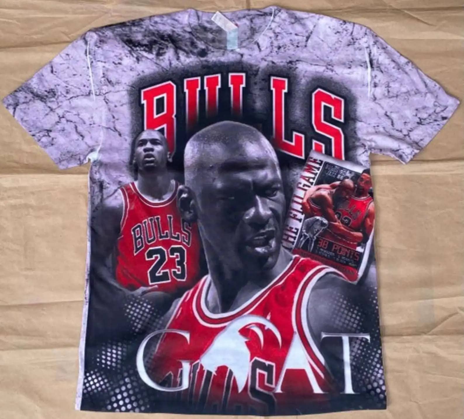 Michael Jordan Goat Jordan 12S Chicago Bulls 3D All Over Print T-Shirt