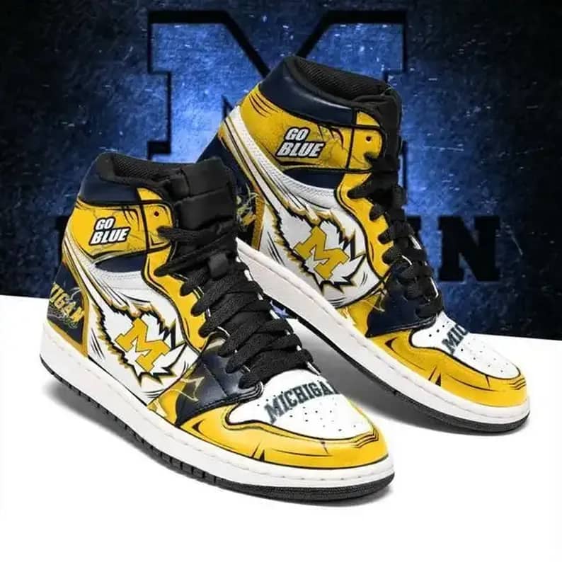Michigan Wolverines Ncaa American Football Team Perfect Gift For Sports Fans Air Jordan Shoes