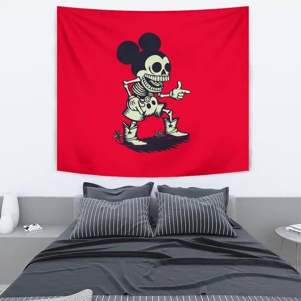 Mickey Death Funny Gift Idea Wall Decor Tapestry