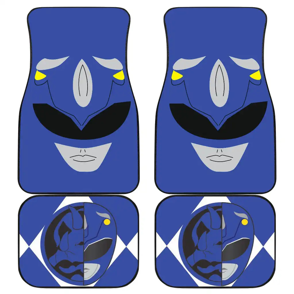 Mighty Morphin Power Rangers Blue Car Floor Mats