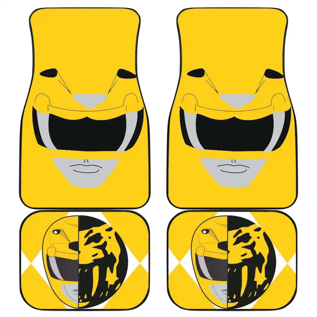 Mighty Morphin Power Rangers Yellow Car Floor Mats
