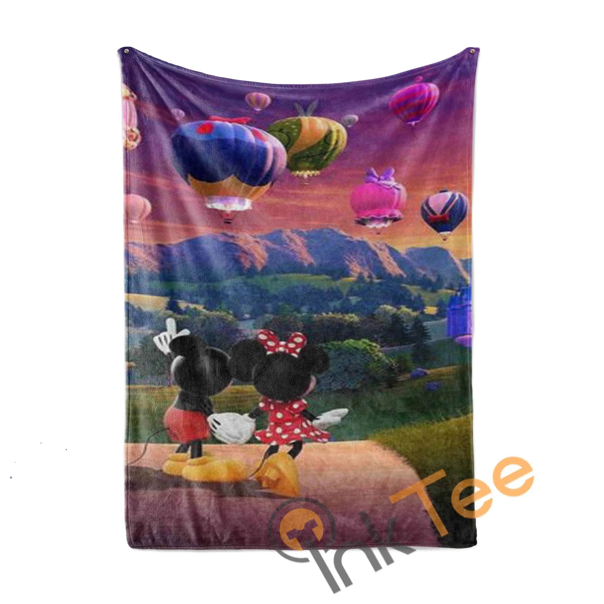Minnie And Mickey Mouse Couple Limited Edition Amazon Best Seller Sku 4089 Fleece Blanket