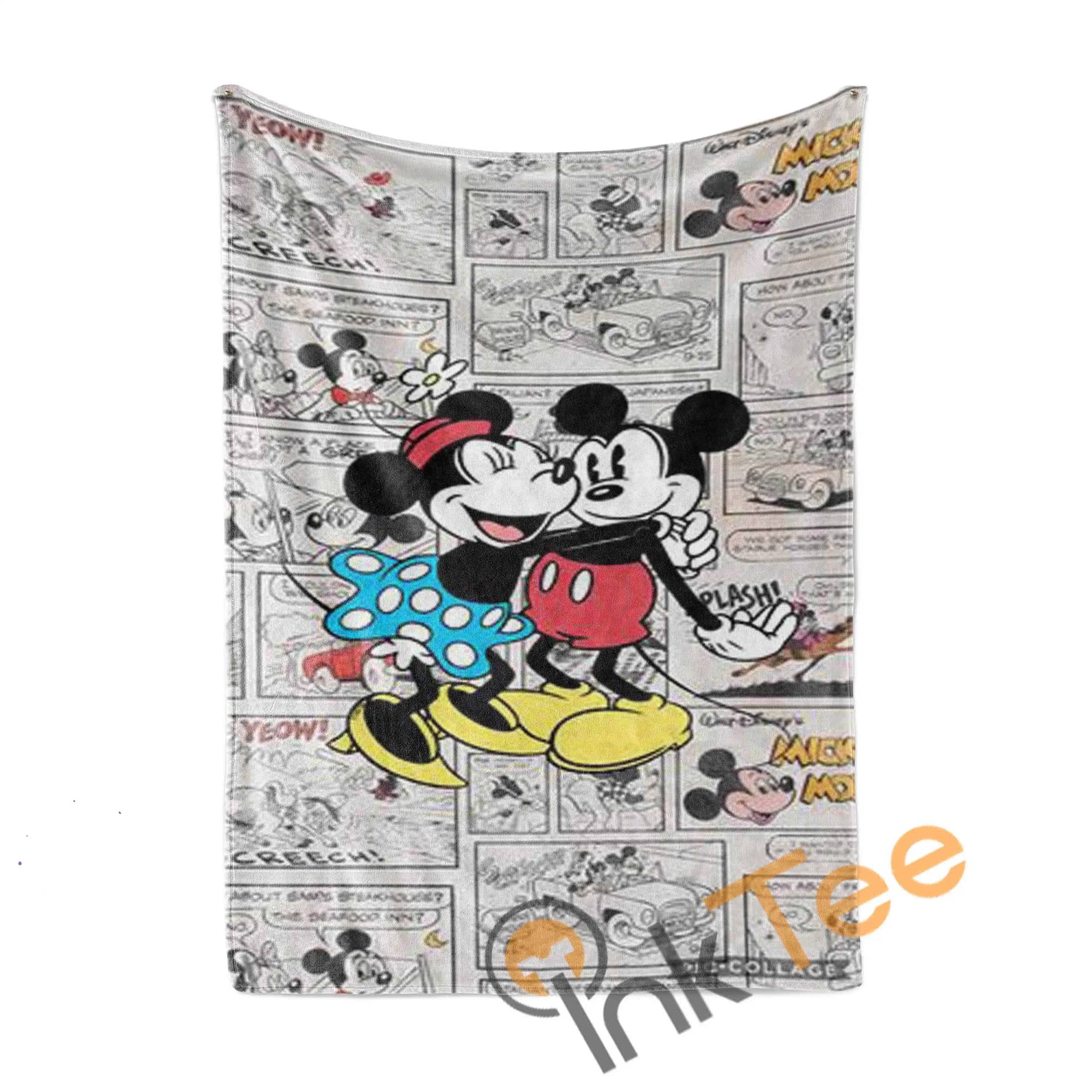 Minnie And Mickey Mouse Couple Limited Edition Amazon Best Seller Sku 4094 Fleece Blanket