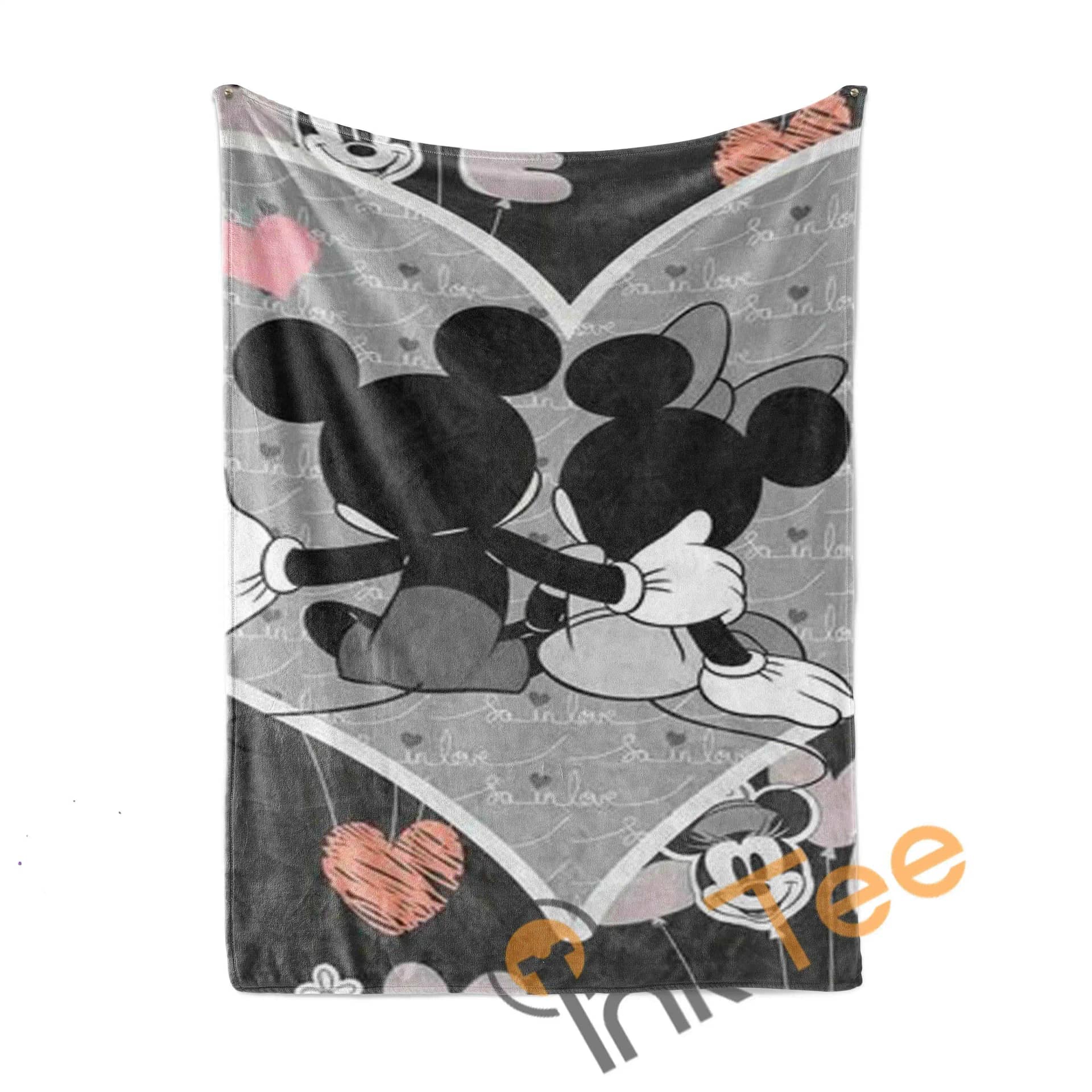 Minnie And Mickey Mouse Happy Couple Limited Edition Area Amazon Best Seller 4103 Fleece Blanket