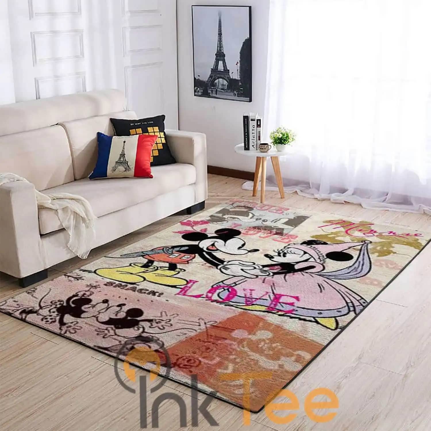 Minnie And Mickey Mouse Happy Couple Living Room Area Amazon 4107 Rug