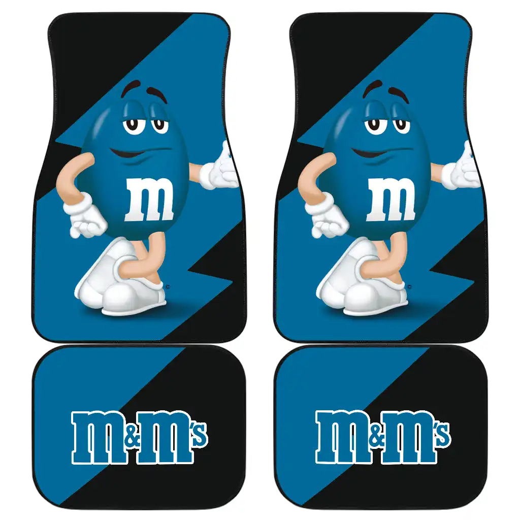 M&Amp;M'S Candy Ice Cream Cones Chocolate Blue Funny Gift Idea Car Floor Mats