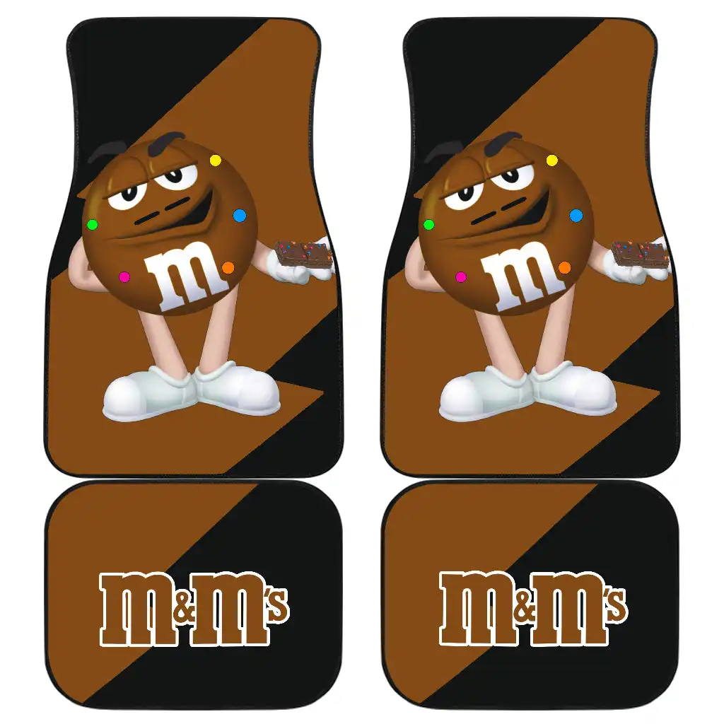 M&Amp;M'S Candy Ice Cream Cones Chocolate Brown Funny Gift Idea Car Floor Mats