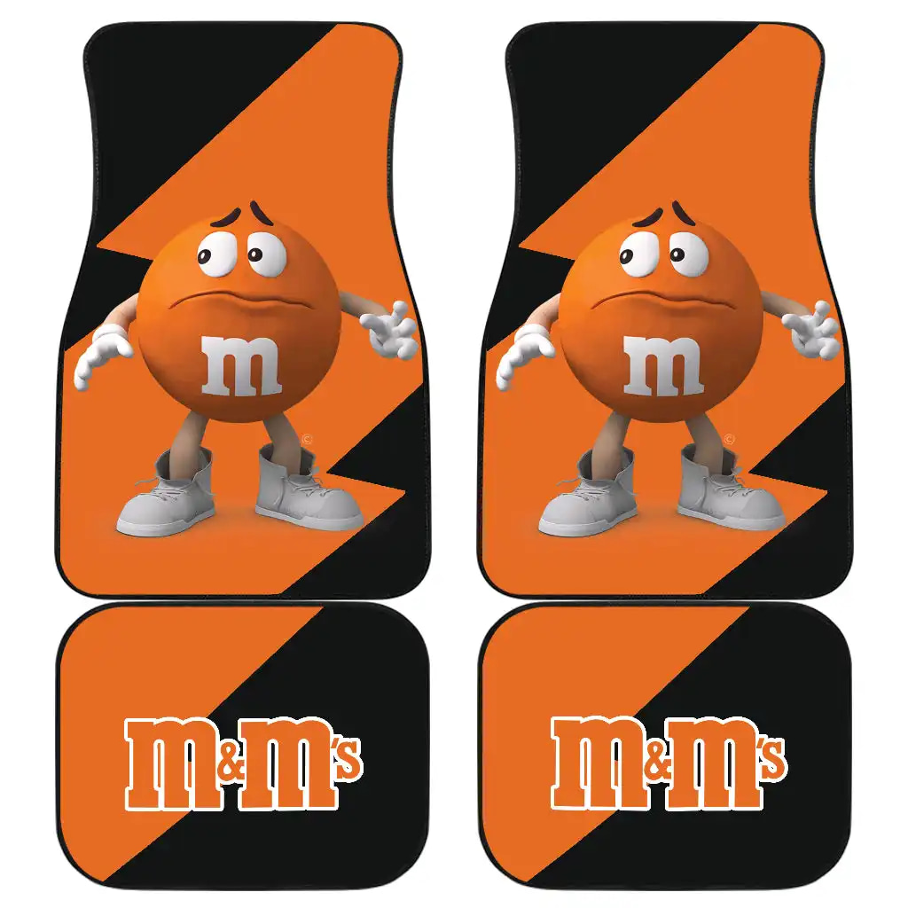 M&Amp;M'S Candy Ice Cream Cones Chocolate Orange Funny Gift Idea Car Floor Mats