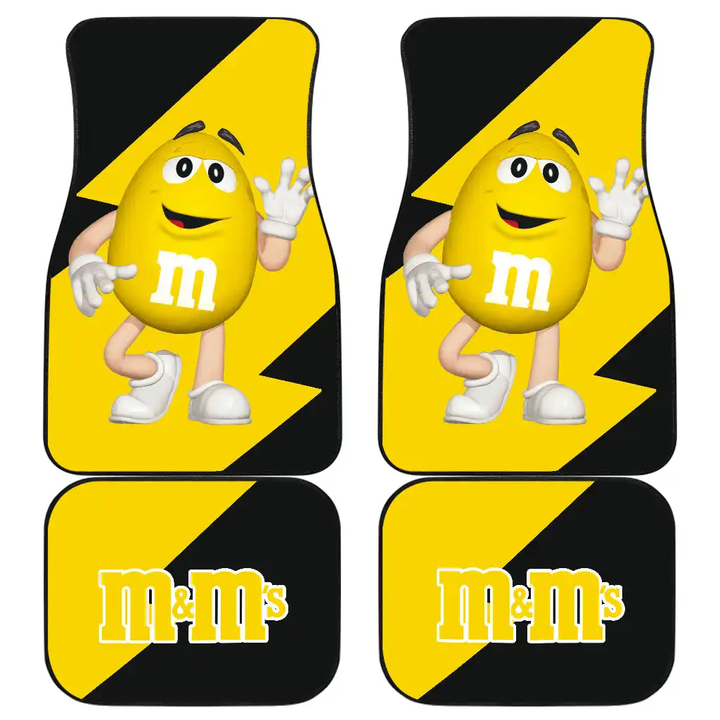 M&Amp;M'S Candy Ice Cream Cones Chocolate Yellow Funny Gift Idea Car Floor Mats