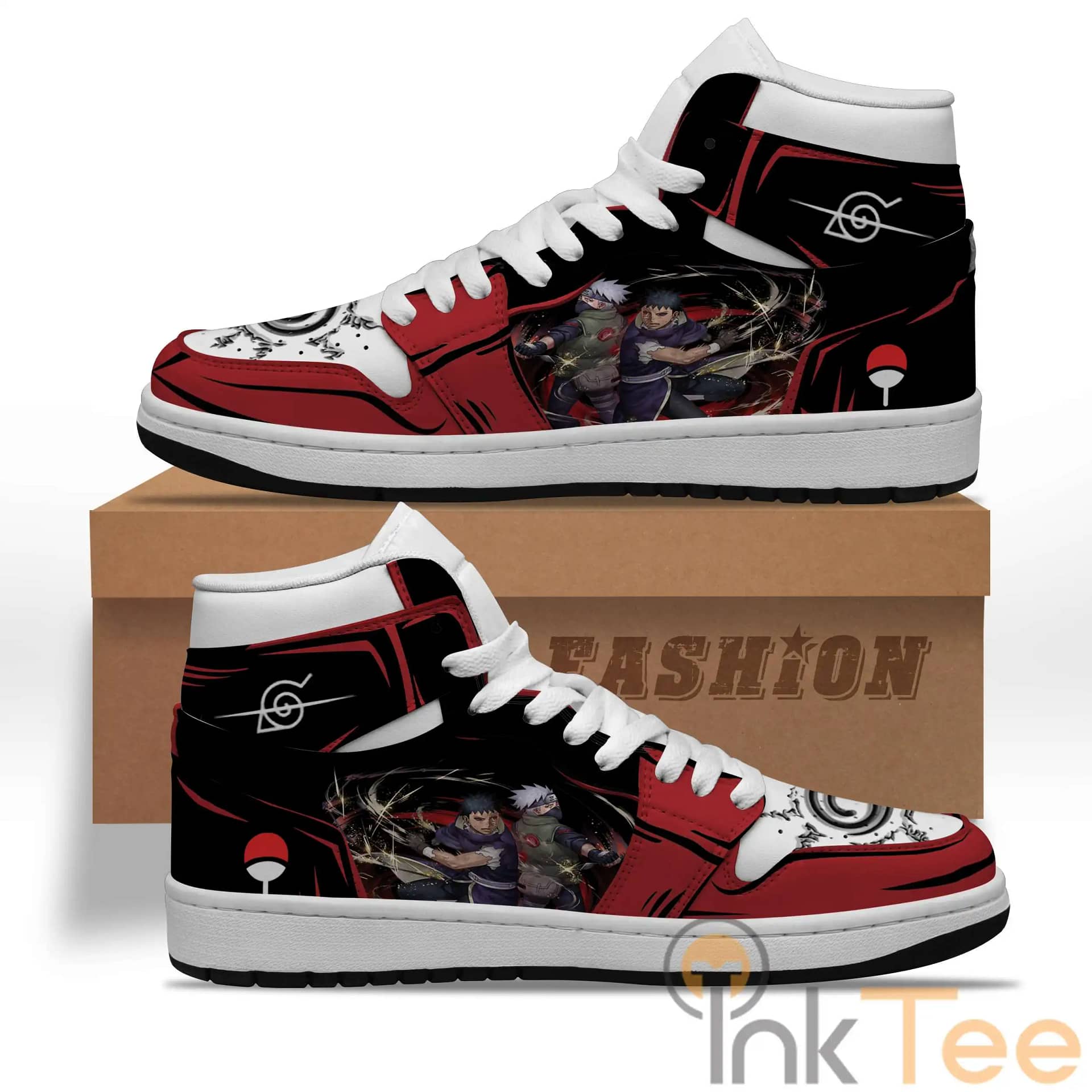 Naruto Kakashi And Obito Custom Air Jordan Shoes