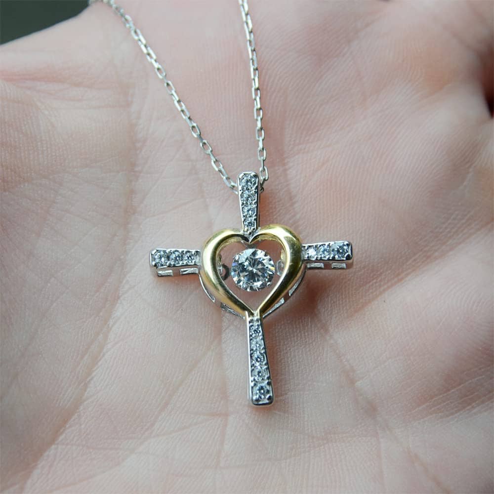 Inktee Store - Necklace Jewelry For Women Fiance Gift Cross Dancing Personalized Gifts Image