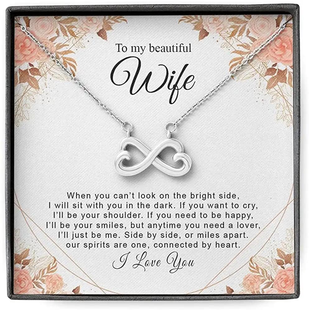 Necklace Jewelry For Women Fiance Gift Infinity Heart Personalized Gifts