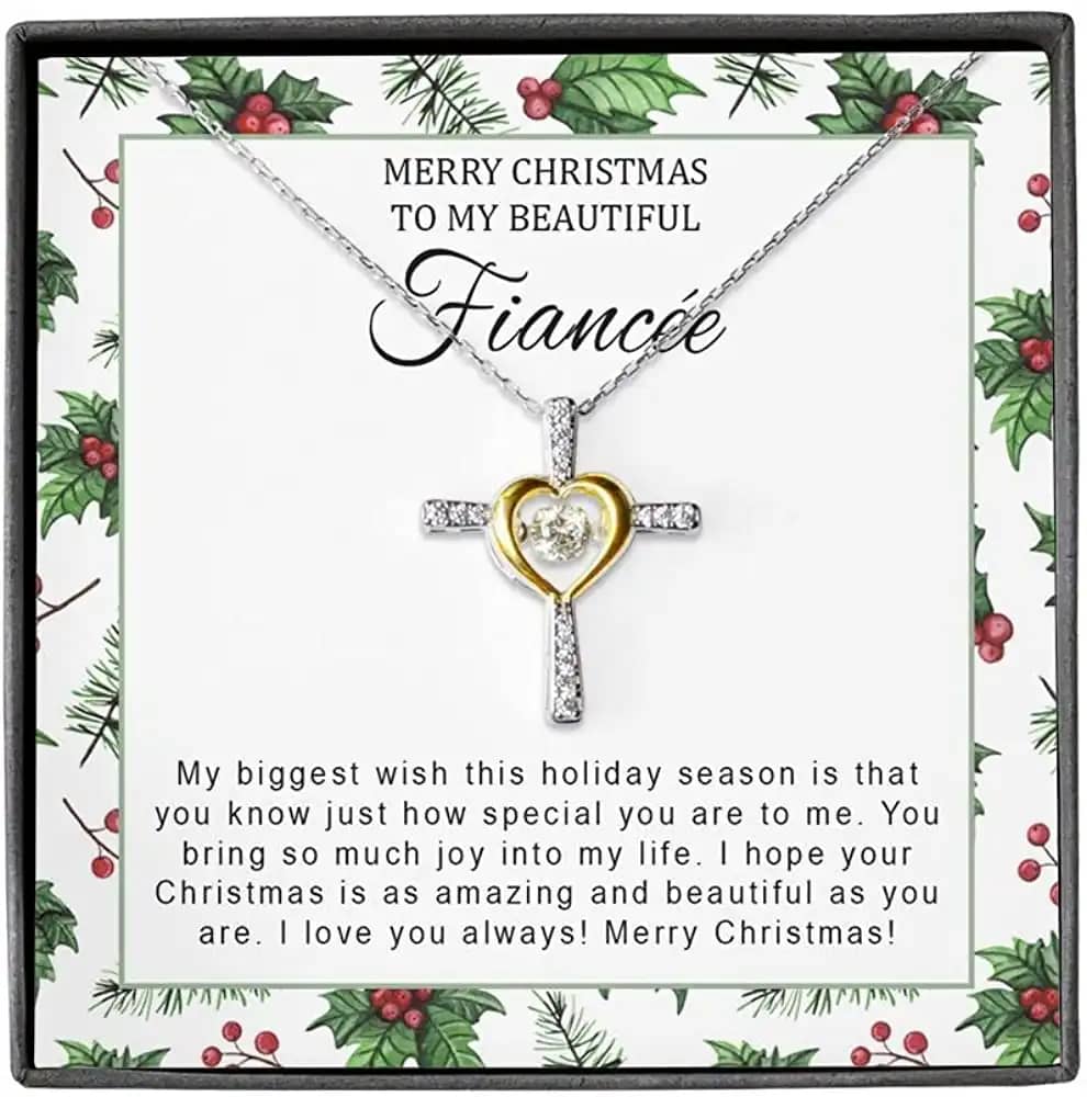 Necklace Jewelry For Women Fiancee Gifts For Her Cross Dancing Personalized Gifts