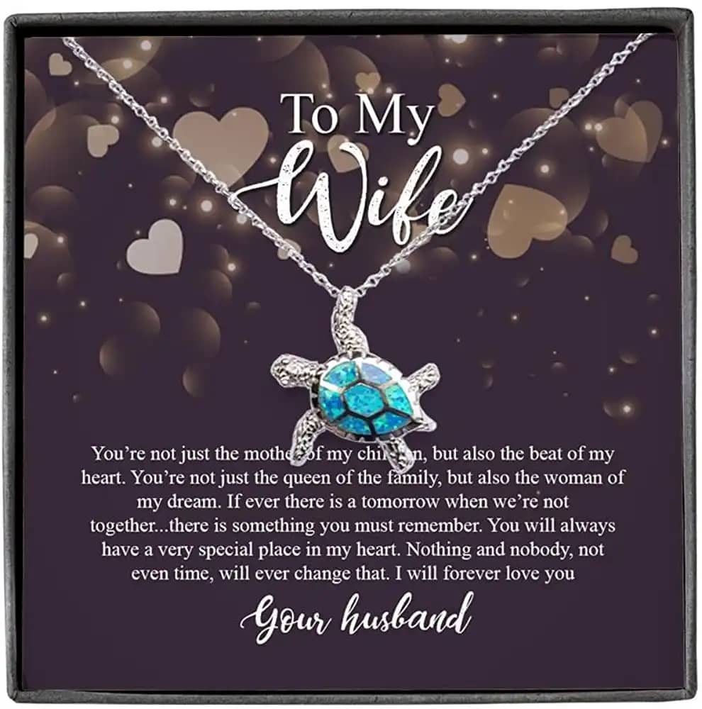 Necklace Jewelry For Women For Fiance Or Turtle Personalized Gifts