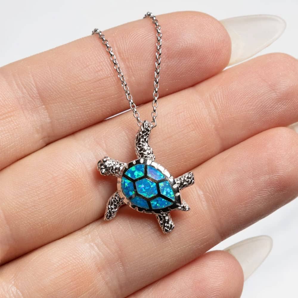 Inktee Store - Necklace Jewelry For Women For My Beautiful Wife Turtle Personalized Gifts Image