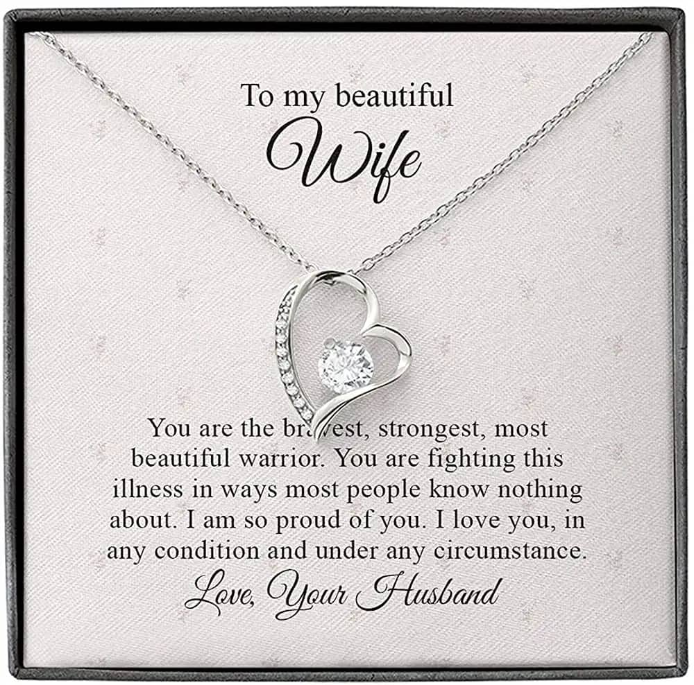 Necklace Jewelry For Women The Best Wife Forever Love Personalized Gifts